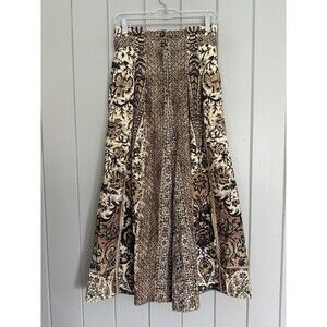 Ulla Johnson Kiva Culottes Pants 2 Fine Wale Corduroy Sandalwood Wide Leg Crop